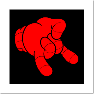 Web slinger rubber hose hand Posters and Art